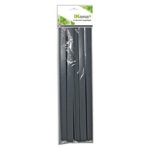 DORSI LEGAFOGLI CM. 29,7 - BUSTA 8 PZ. - NERO (min.ord.6 o multipli)