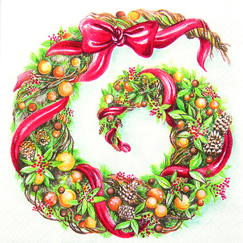 TOVAGLIOLI CM.33X33 - CONF.20 PZ - GHIRLANDA BORDO