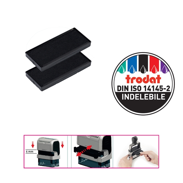 Blister 2 tamponi 6/4931 nero Trodat