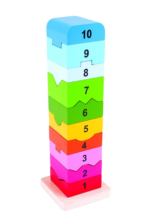 GIOCO IN LEGNO "TORRE DEI NUMERI"