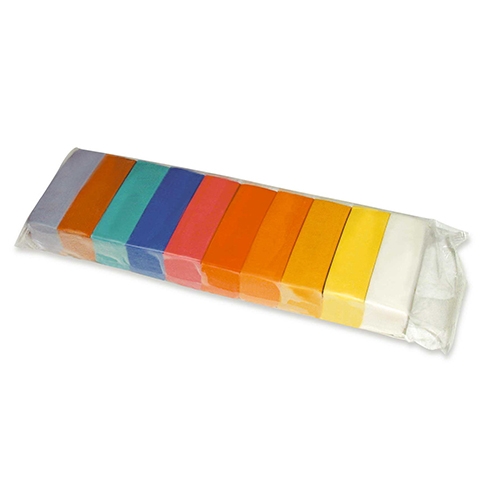 PLASTILINA - GR.200 - SCATOLETTA 10 STICK - COL. ASS. (min.ord.3 o multipli)