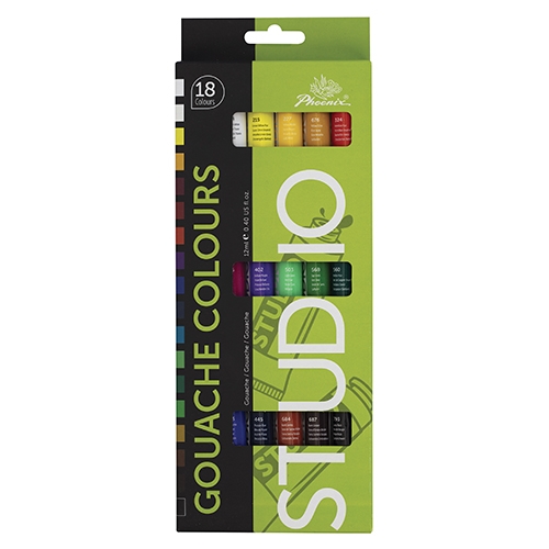 COLORI A TEMPERA - SCATOLA 18 TUBI ML.12 -  COL. ASS. (min.ord.6 o multipli)