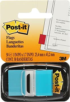 POST-IT INDEX 680-23 mm 25,4x43,2 BLU V
