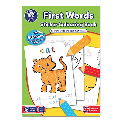 ALBUM DA COLORARE CON STICKERS - PRIME PAROLE (INGLESE)