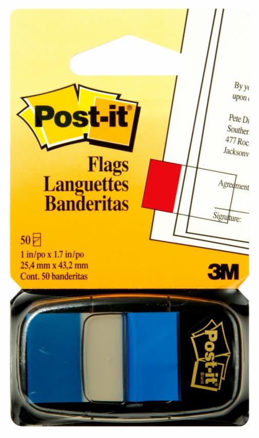 POST-IT INDEx 680-2 mm 25,4x43,2 Blu Segnapagina