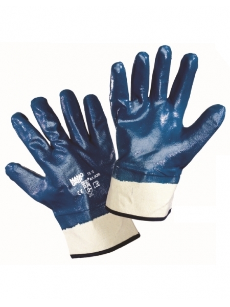 GUANTI NBR MANICHETTA TELA 296