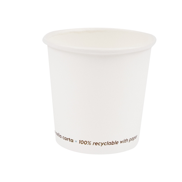 BICCHIERI per ACQUA 100ml 50 Pz. bianco signor BIO