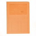 Cartellina con FINESTRA SINTEX Gr.115 ARANCIO