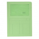 Cartellina con FINESTRA SINTEX Gr.115 VERDE
