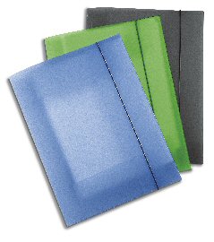 Cartellina con ELASTICO EKOSTAR Trasparente Verde