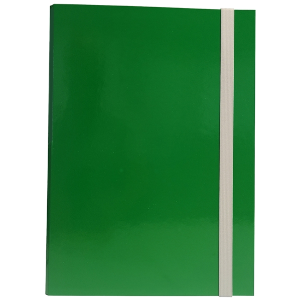 CARTELLA PROGETTO DORSO 3CM C/ELASTICO VERDE STARLINE