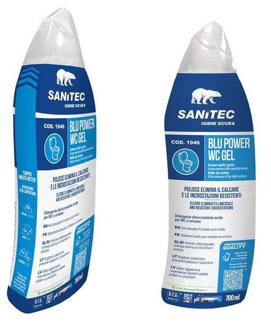 Disincrostante Igienizzante Profumato WC BLU POWER  WC GEL 700ml.con dosatore