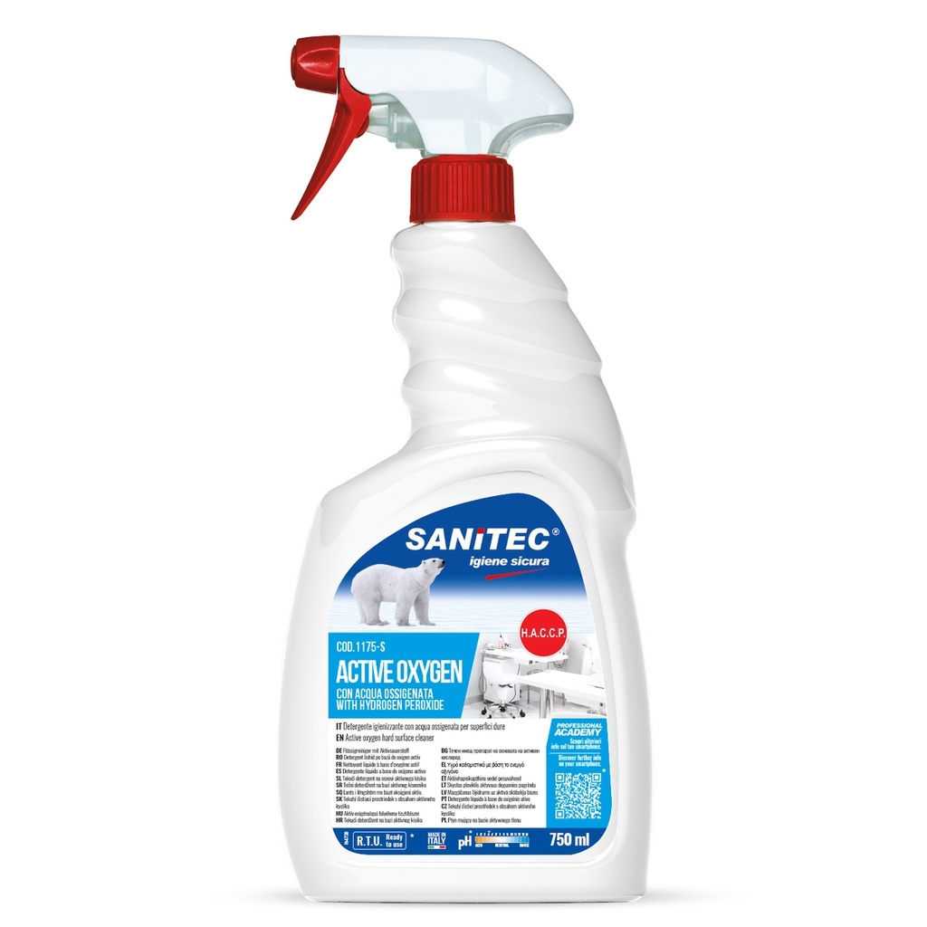 SAN ACTIV OXYGEN Detergente 750ML. DETERGENTE CON OSSIGENO ATTIVO