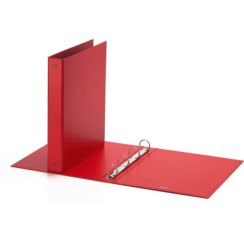 Raccoglitore a 4 Anelli EUROPA - F.to 22x30  D.so 30mm - ROSSO