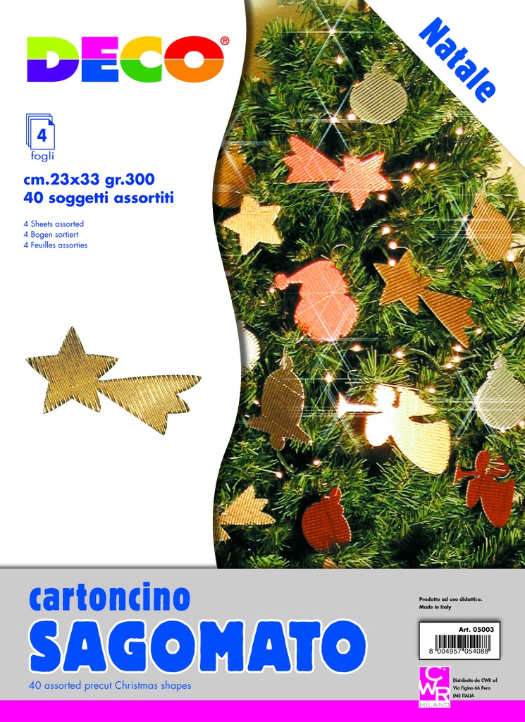 SOGGETTI FUSTELLATI CM.23X33 - CONF. 4 FG. - ASS. (min.ord.5 o multipli)