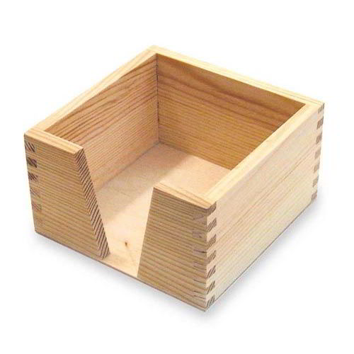 PORTAFOGLIETTI LEGNO CM.11,5X11,5X6,5 (min.ord.3 o multipli)