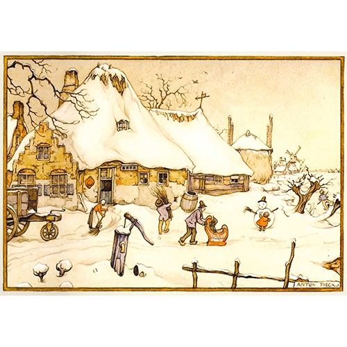 CARTA DECOUPAGE 3D CM.13X18 - CONF. 4 FG.- INVERNO