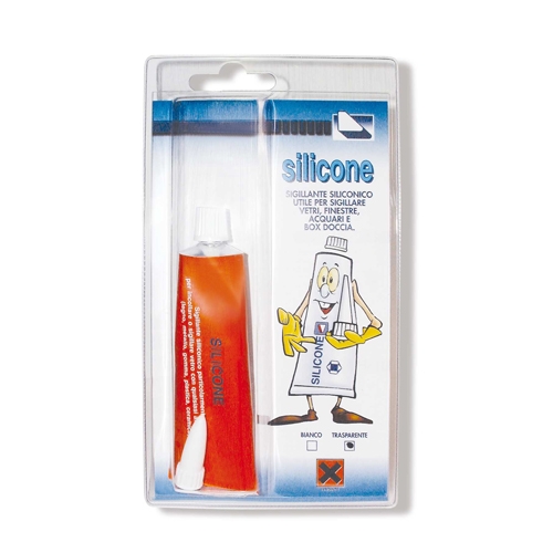 SILICONE TRASPARENTE GR.55 (min.ord.6 o multipli)