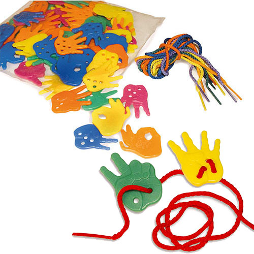 MANINE PLASTICA PER CONTARE + CORDE - SET 72 PZ.