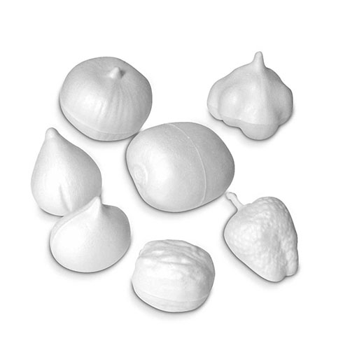 FRUTTI PICCOLI POLISTIROLO - SET 7 PZ. ASS.