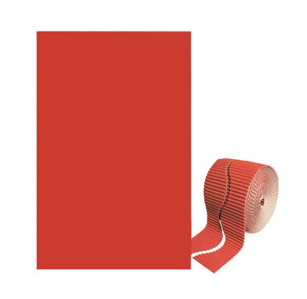 BORDO ONDULATO - ROT. H. MAX CM.6XMT.15 - ROSSO