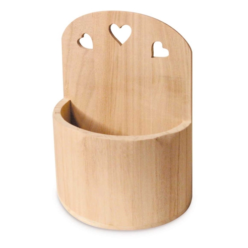 VASO IN LEGNO DA APPENDERE CM.17X15X25 (min.ord.2 o multipli)