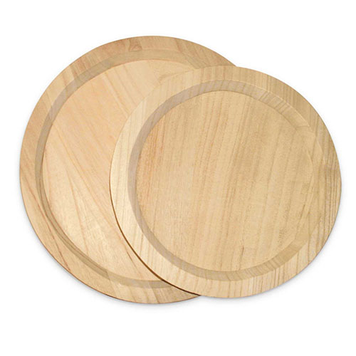 VASSOIO IN LEGNO DIAMETRO CM.30 (min.ord.2pz.) (min.ord.2 o multipli)