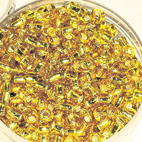 PERLE VETRO 6/0 - SCATOLINA GR.30 - ORO (min.ord.6 o multipli)