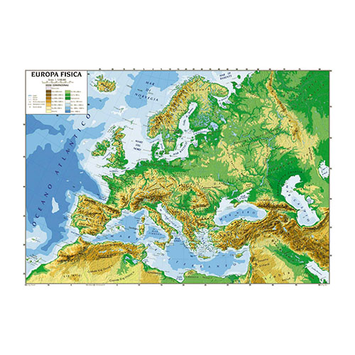 CARTA GEOGRAFICA CM.100X140 - EUROPA