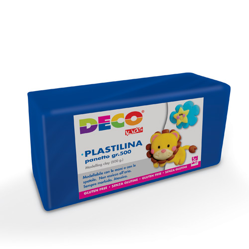 PLASTILINA - PANETTO GR.500  - BLU (min.ord.12 o multipli)