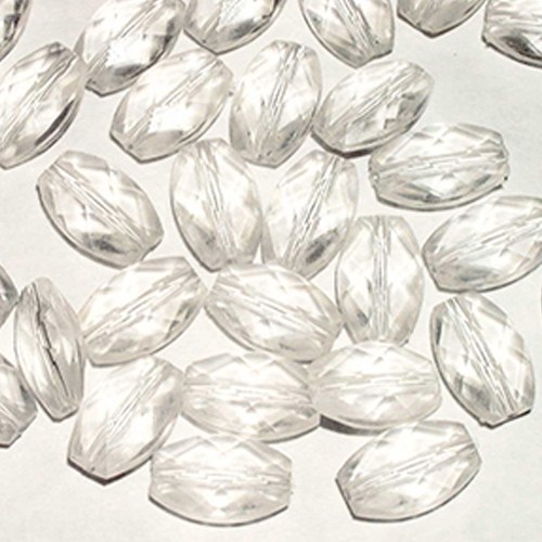 PERLE - PLASTICA "GEMMA" 40 PZ. - TRASPARENTE