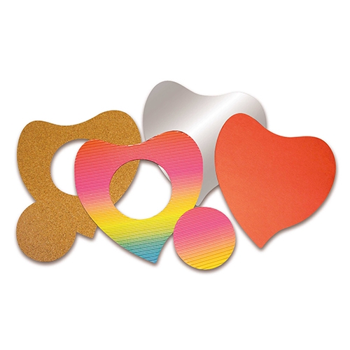 CUORI CM.7X7 - BUSTA 12 PZ. - ASSORTITI