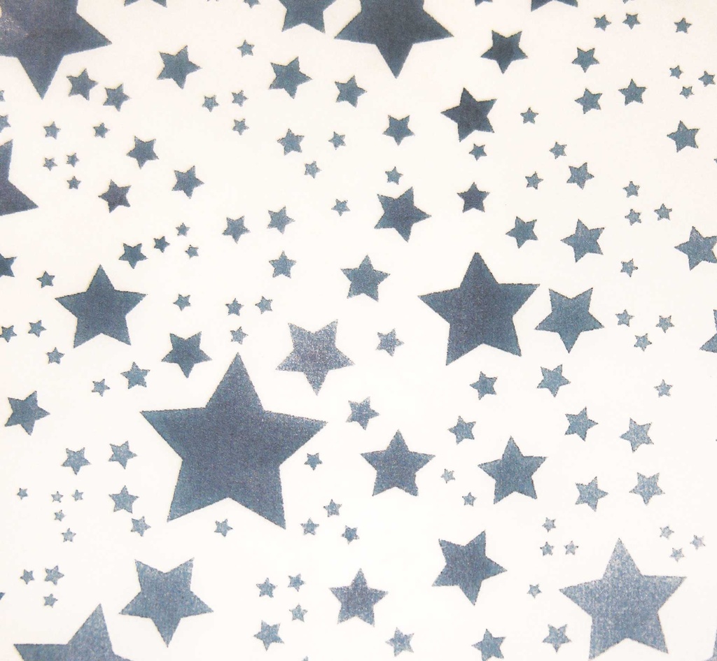 CARTA "TRASPARENTE" CM.23X33 - CONF. 10 FG. - STELLE (min.ord.6 o multipli)