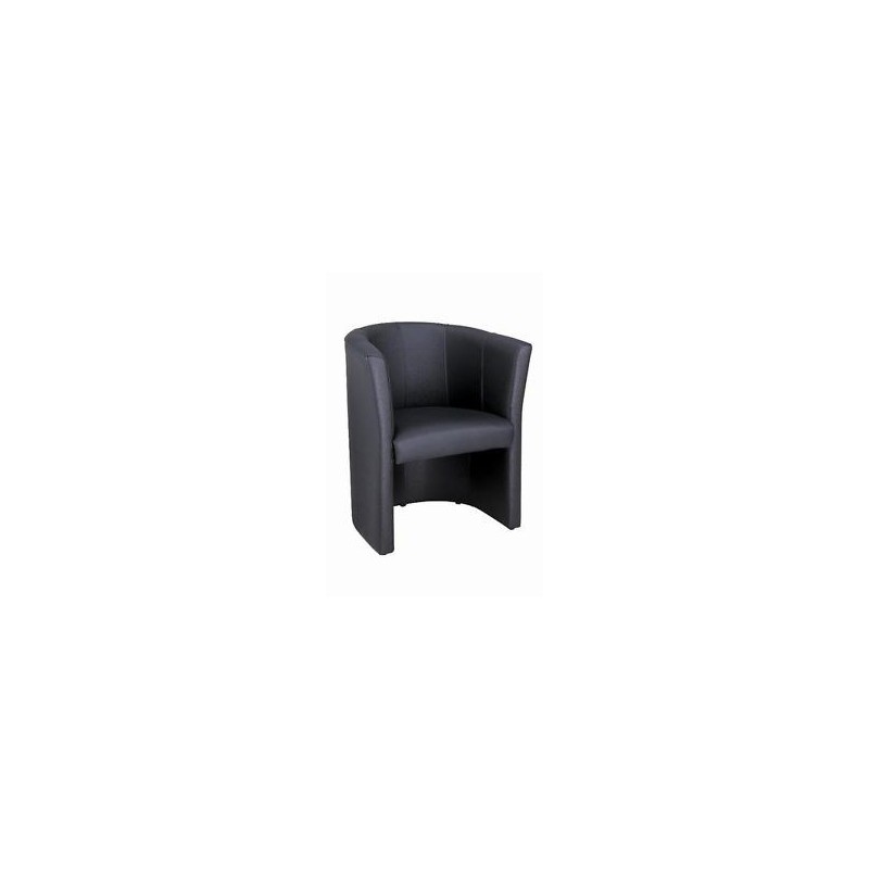 Divano attesa 1 Posto DUKE similpelle Nero L70 P60 Hs.45