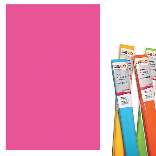 CARTA CRESPA GR.60 - ROTOLO CM.50X250 - FUXIA (min.ord.10 o multipli)