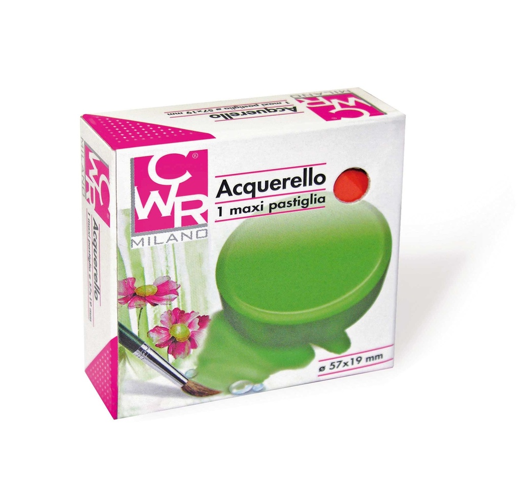 PASTIGLIA ACQUERELLO - VERDE (min.ord.6 o multipli)