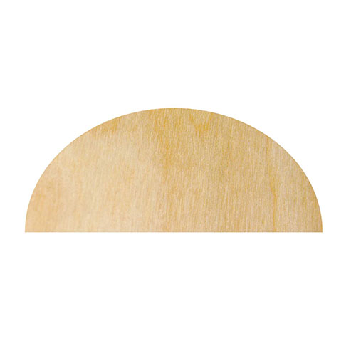 GRANDE SEMI CERCHIO IN LEGNO CM.36X74