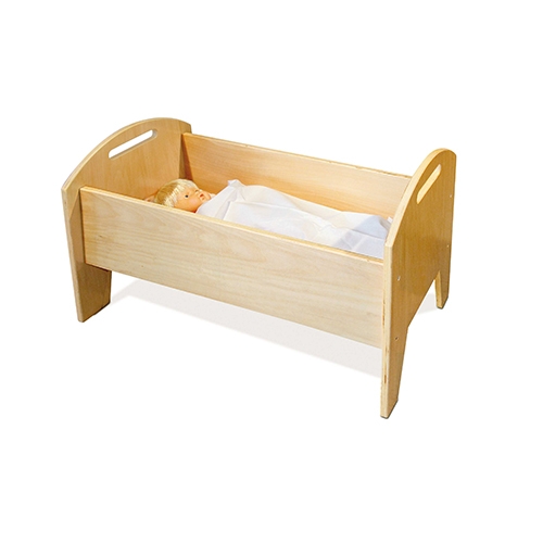 LETTINO BAMBOLA IN LEGNO CM.54X29X25