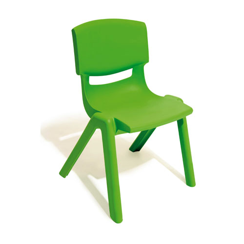 SEDIA PER SCUOLE MATERNE IN PPL SEDUTA CM.26 - VERDE (min.ord.10 o multipli)