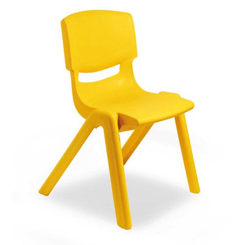 SEDIA PER SCUOLE MATERNE IN PPL SEDUTA CM.30 - GIALLO (min.ord.10 o multipli)