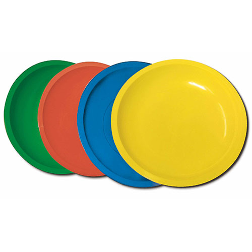 PIATTI DIAM. CM.22 - CONF. 4 PZ.  - COL. ASS. (min.ord.6 o multipli)