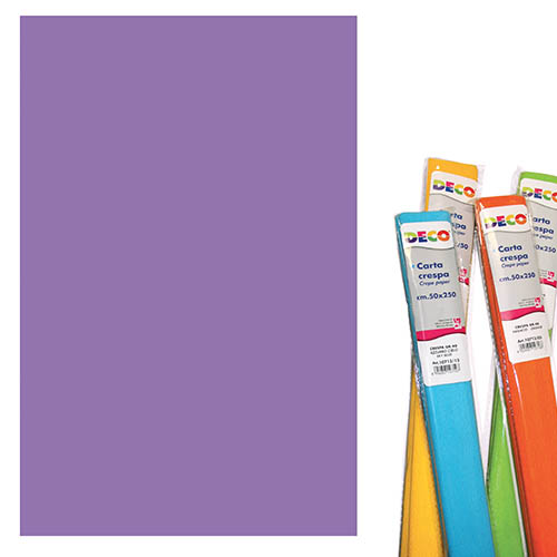 CARTA CRESPA GR.180 - ROTOLO CM.50X250 - VIOLA (min.ord.5 o multipli)