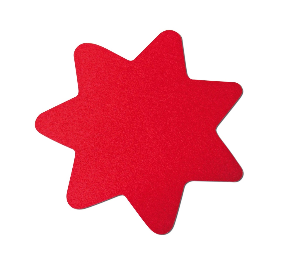 STELLA IN FELTRO DIAM CM.20 CONF. 4 PZ. (min.ord.6 o multipli)