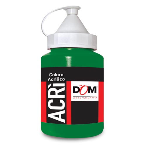 COLORE ACRILICO - FLACONE ML.250 - VERDE PERMANENTE (min.ord.6 o multipli)