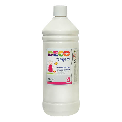 TEMPERA - FLACONE ML.1000 - BIANCO (min.ord.6 o multipli)