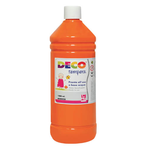 TEMPERA - FLACONE ML.1000 - ARANCIO (min.ord.6 o multipli)