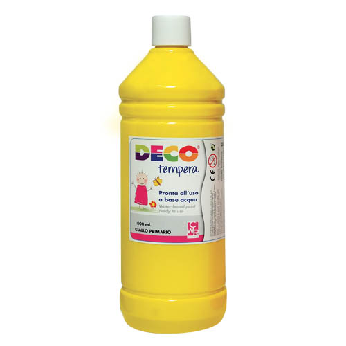 TEMPERA - FLACONE ML.1000 - GIALLO PRIMARIO (min.ord.6 o multipli)