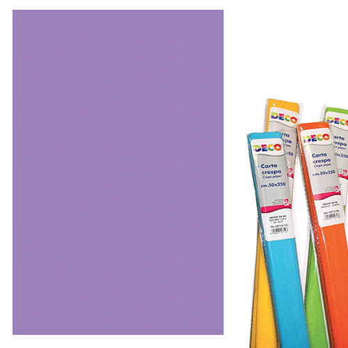 CARTA CRESPA GR.60 - ROTOLO CM.50X250 - VIOLA (min.ord.10 o multipli)