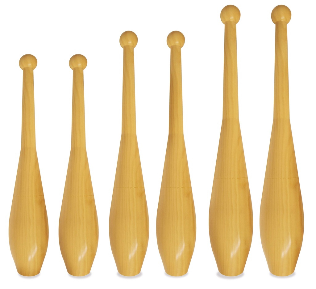 CLAVE IN LEGNO - SET 2 PZ. CM.35 H
