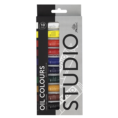 COLORI A OLIO - SCATOLA 10 TUBI ML.22 -COL. ASS.